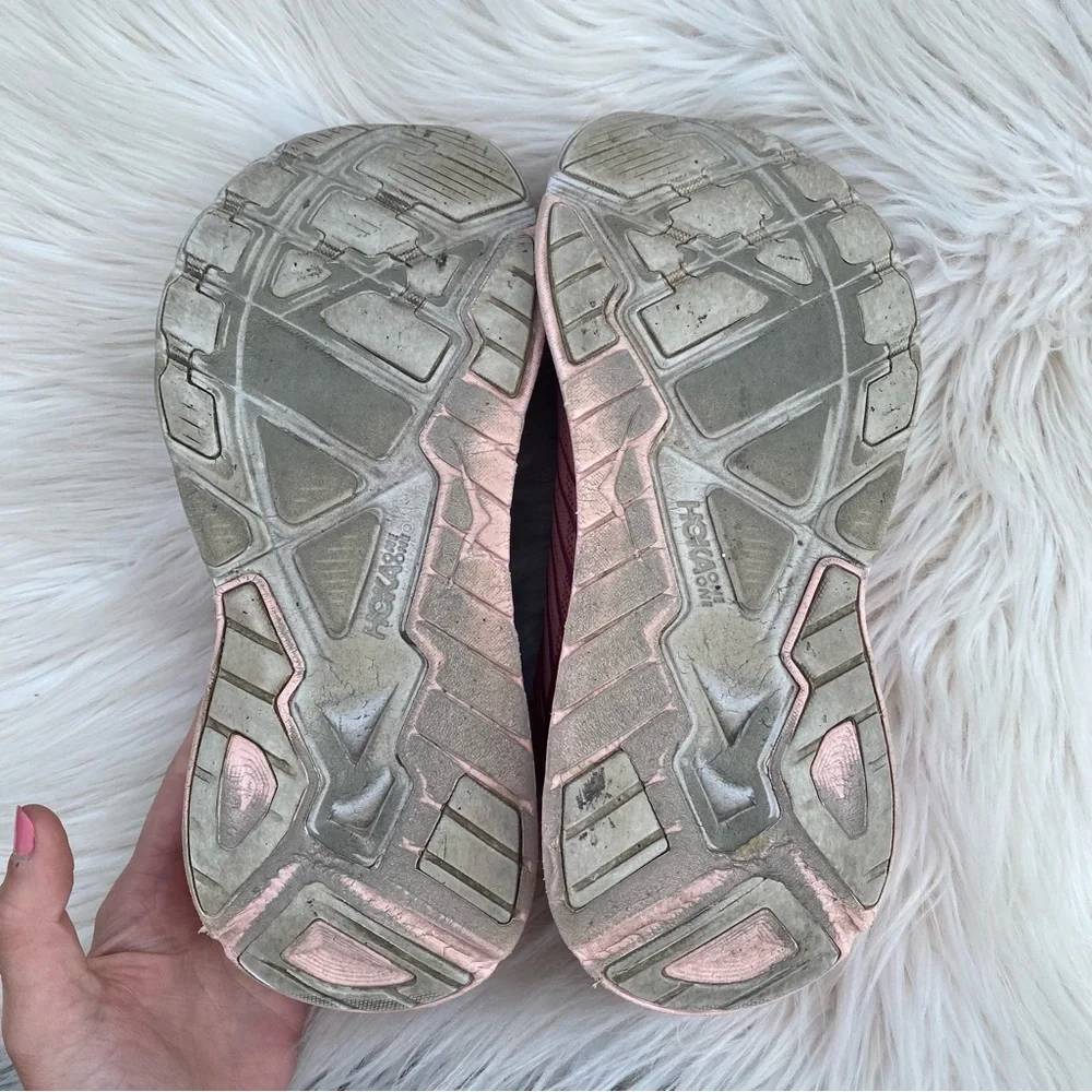 HOKA ONE ONE Arahi 4 Pink Salmon White 7.5 - Picture 6 of 10